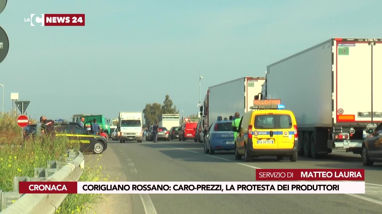 Corigliano Rossano, la protesta dei produttori per il caro prezzi