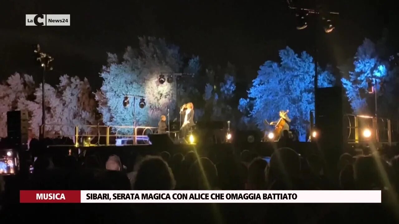 Sibari, serata magica con Alice che omaggia Battiato