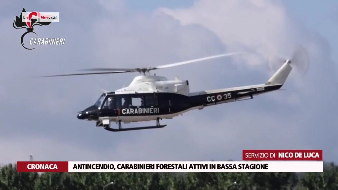 Antincendio, Carabinieri Forestali attivi in bassa stagione