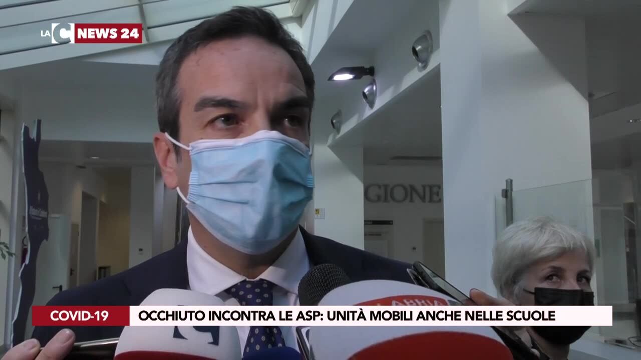 Occhiuto incontra le Asp, unità mobili anche nelle scuole