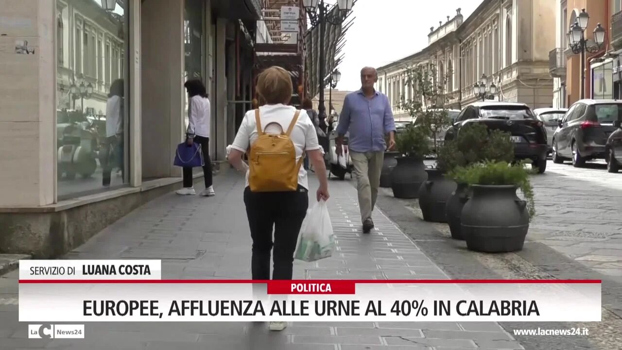 Europee, affluenza alle urne al 40% in Calabria