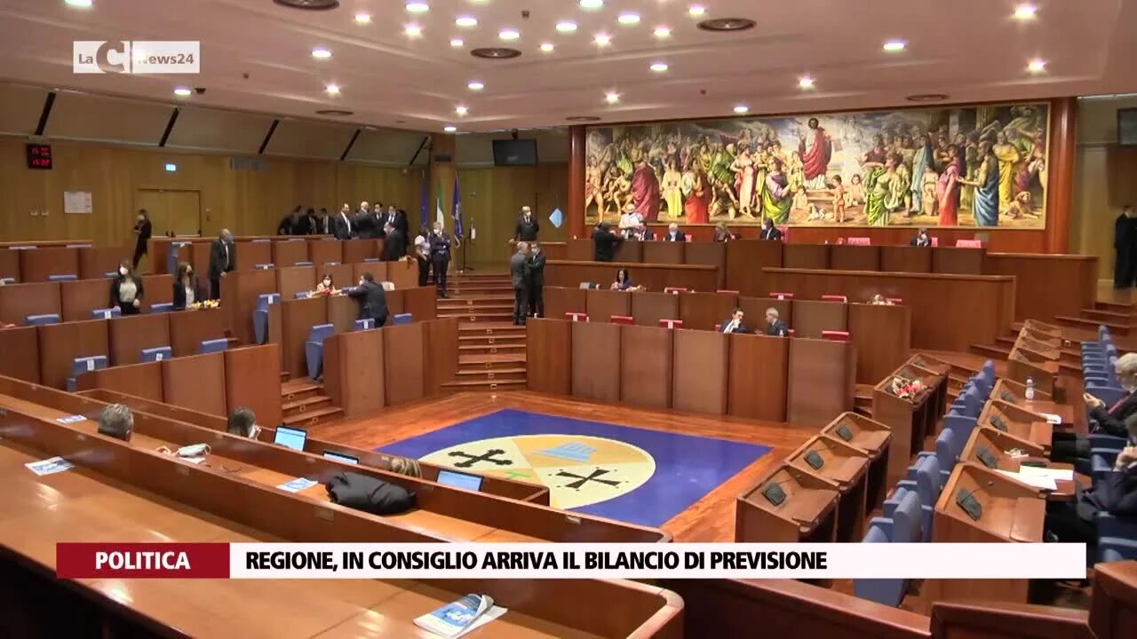 Regione, in consiglio arriva il bilancio di previsione