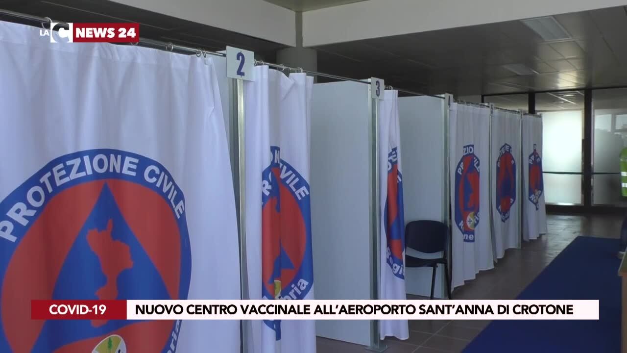 Nuovo centro vaccinale all’eroporto Sant’Anna di Crotone