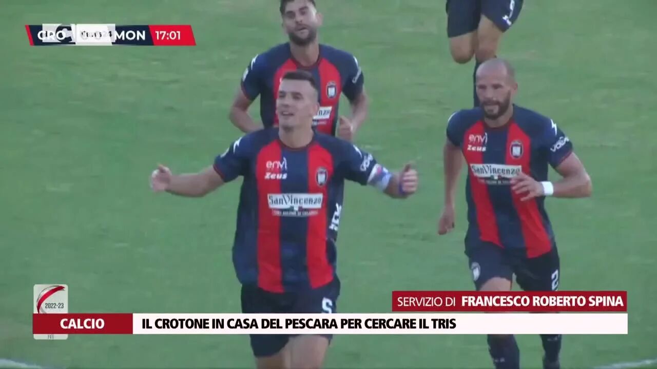 Il Crotone in casa del Pescara per cercare il tris