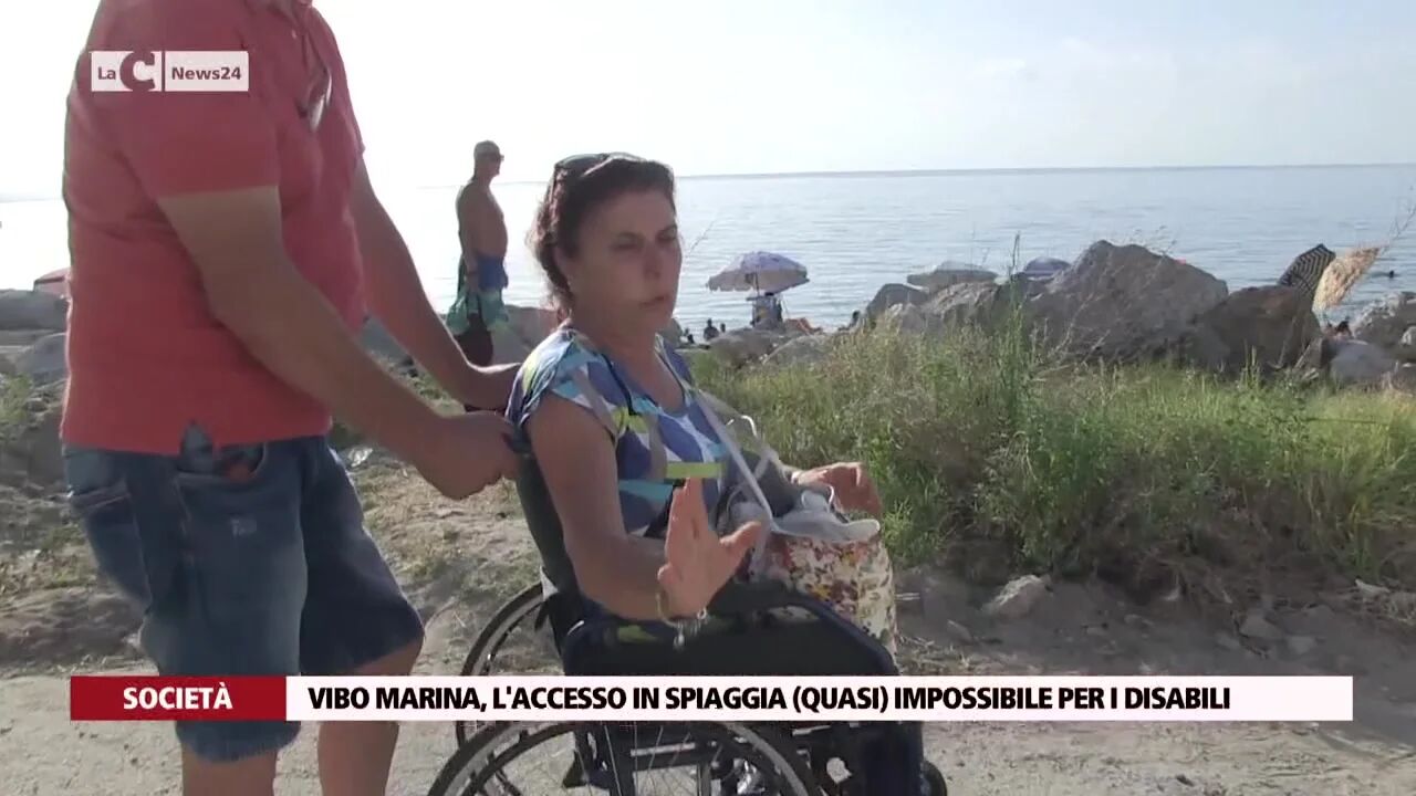 Vibo Marina, l'accesso in spiaggia (quasi) impossibile per i disabili