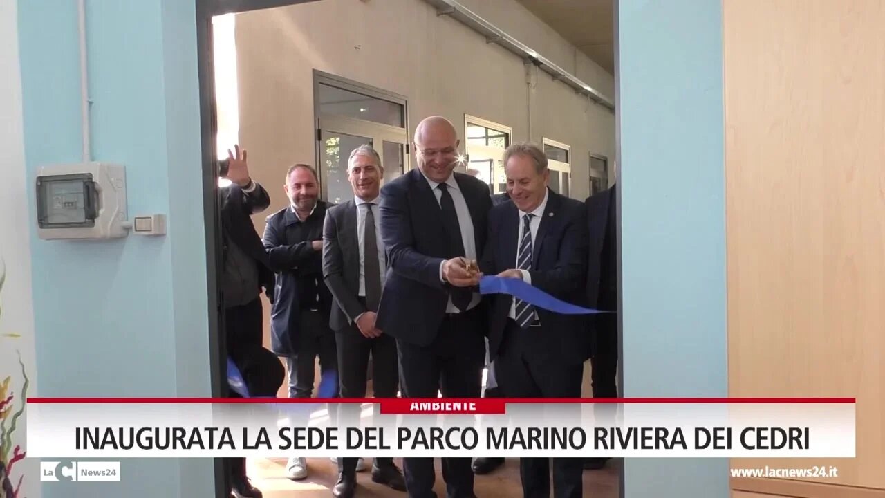 Inaugurata la sede del Parco Marino Riviera dei Cedri