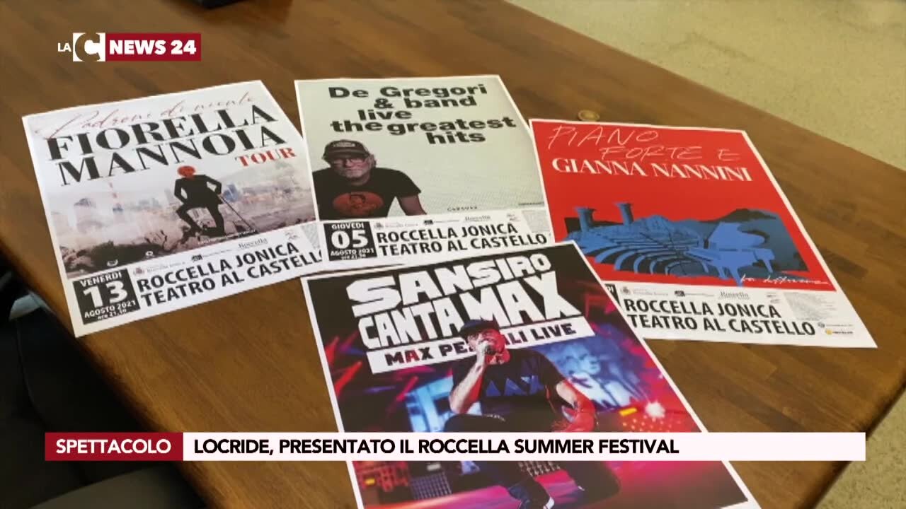 Roccella Summer festival, parata di big in cartellone: De Gregori, Pezzali, Mannoia e Nannini