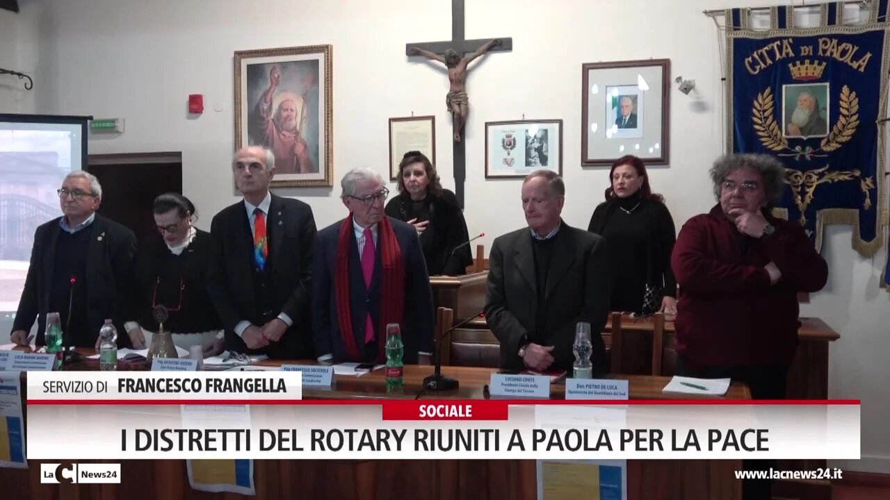 I distretti del Rotary riuniti a Paola per la pace