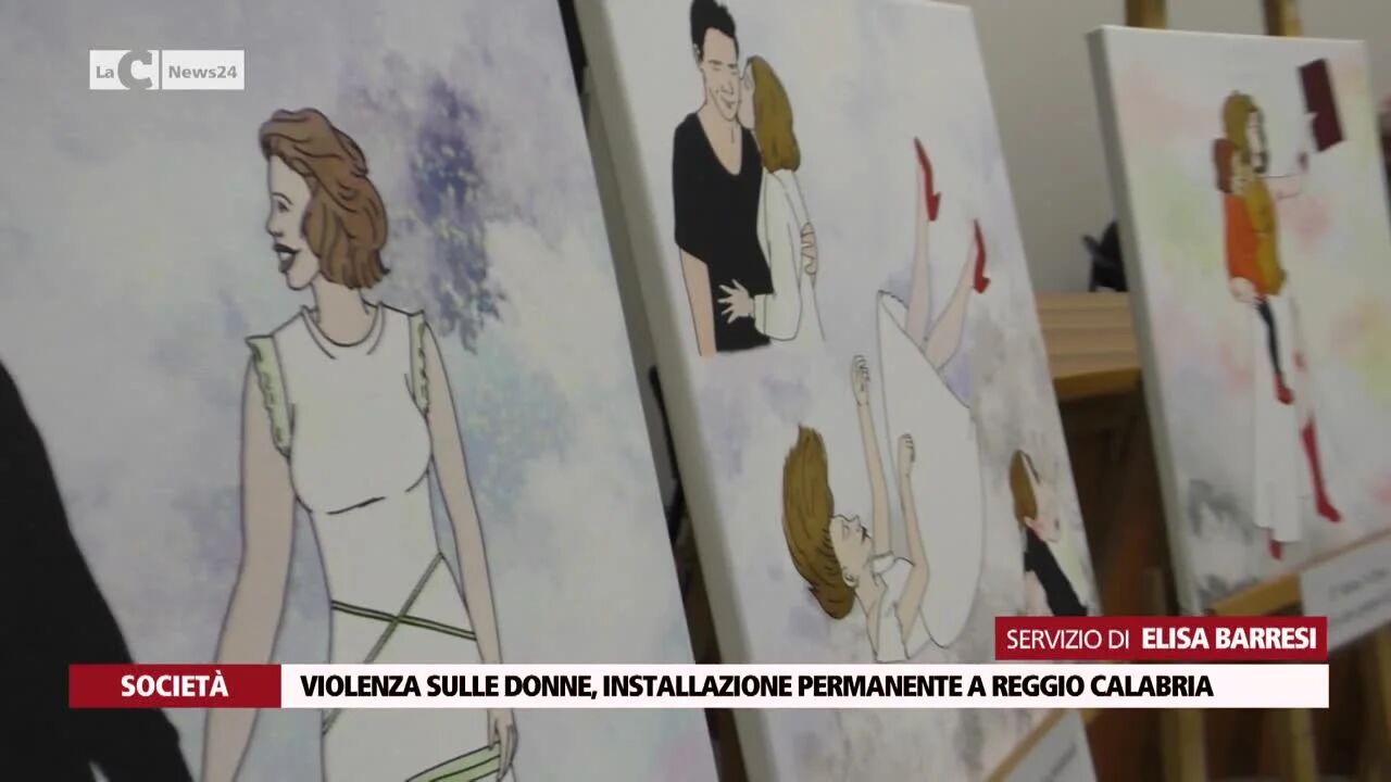 Violenza sulle donne, installazione permanente a Reggio Calabria