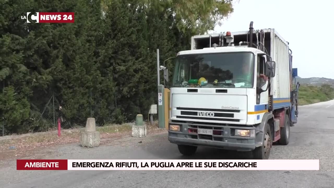 Emergenza rifiuti, la Puglia apre le sue discariche