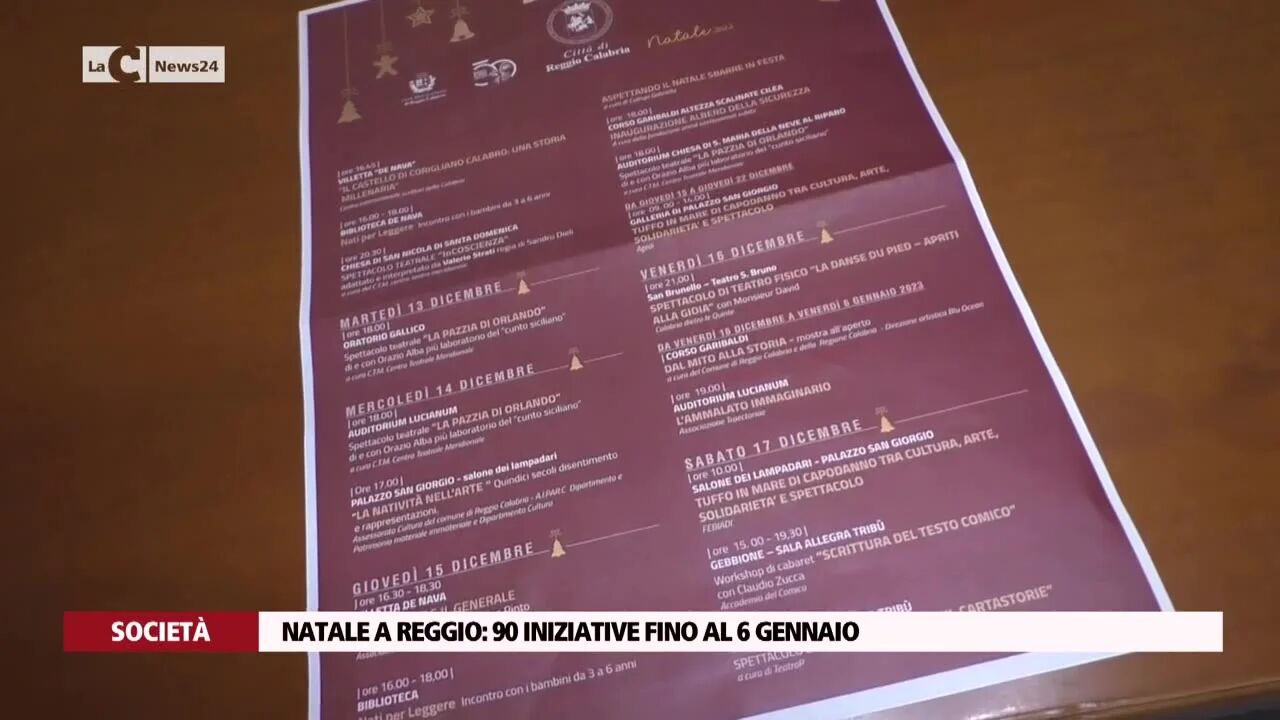Natale a Reggio, 90 iniziative fino al 6 gennaio