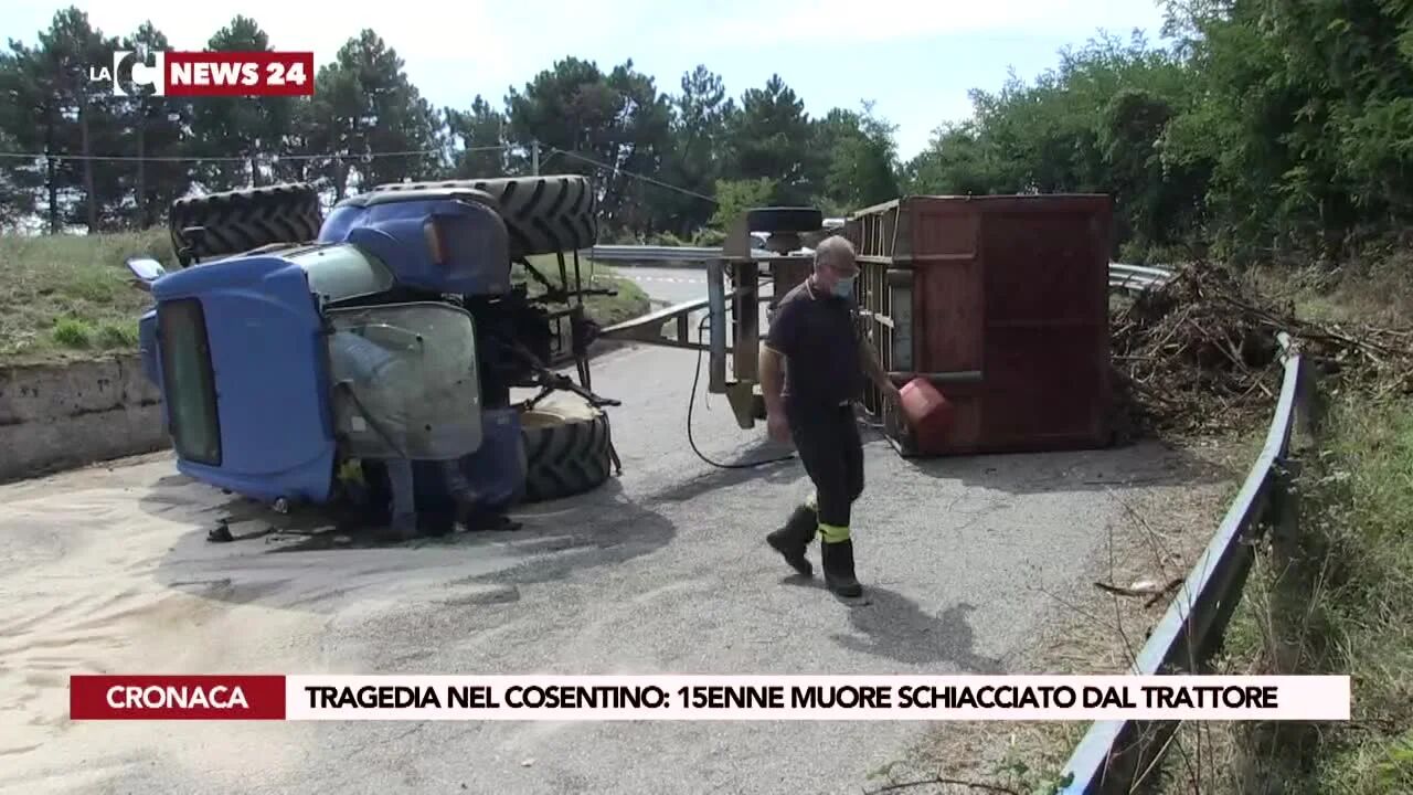 Tragedia nel cosentino: 15enne muore schiacciato dal trattore