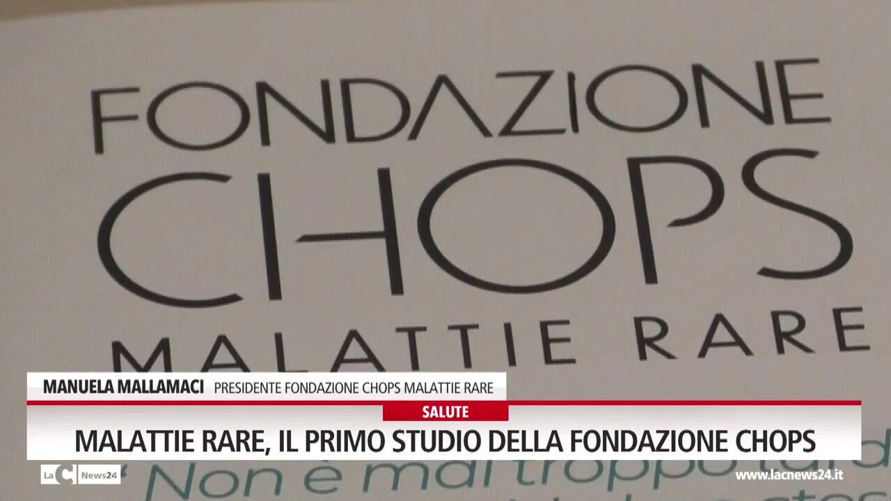 Malattie rare, il primo studio della fondazione Chops