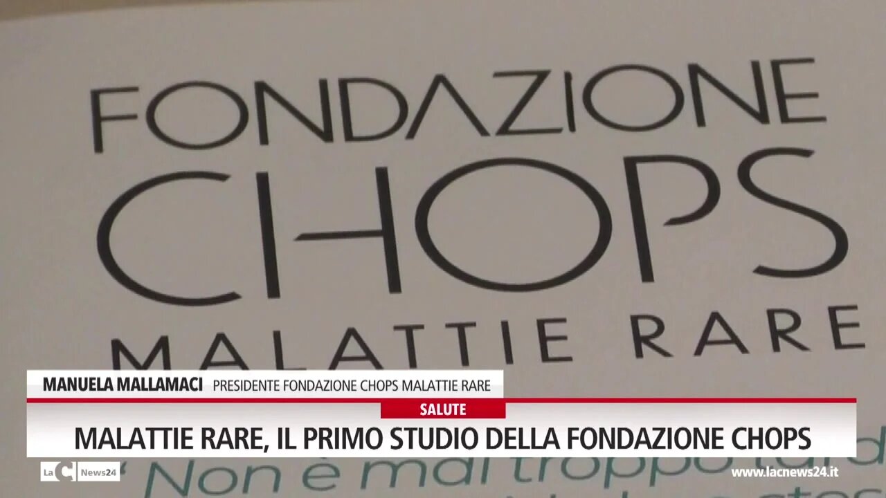 Malattie rare, il primo studio della fondazione Chops