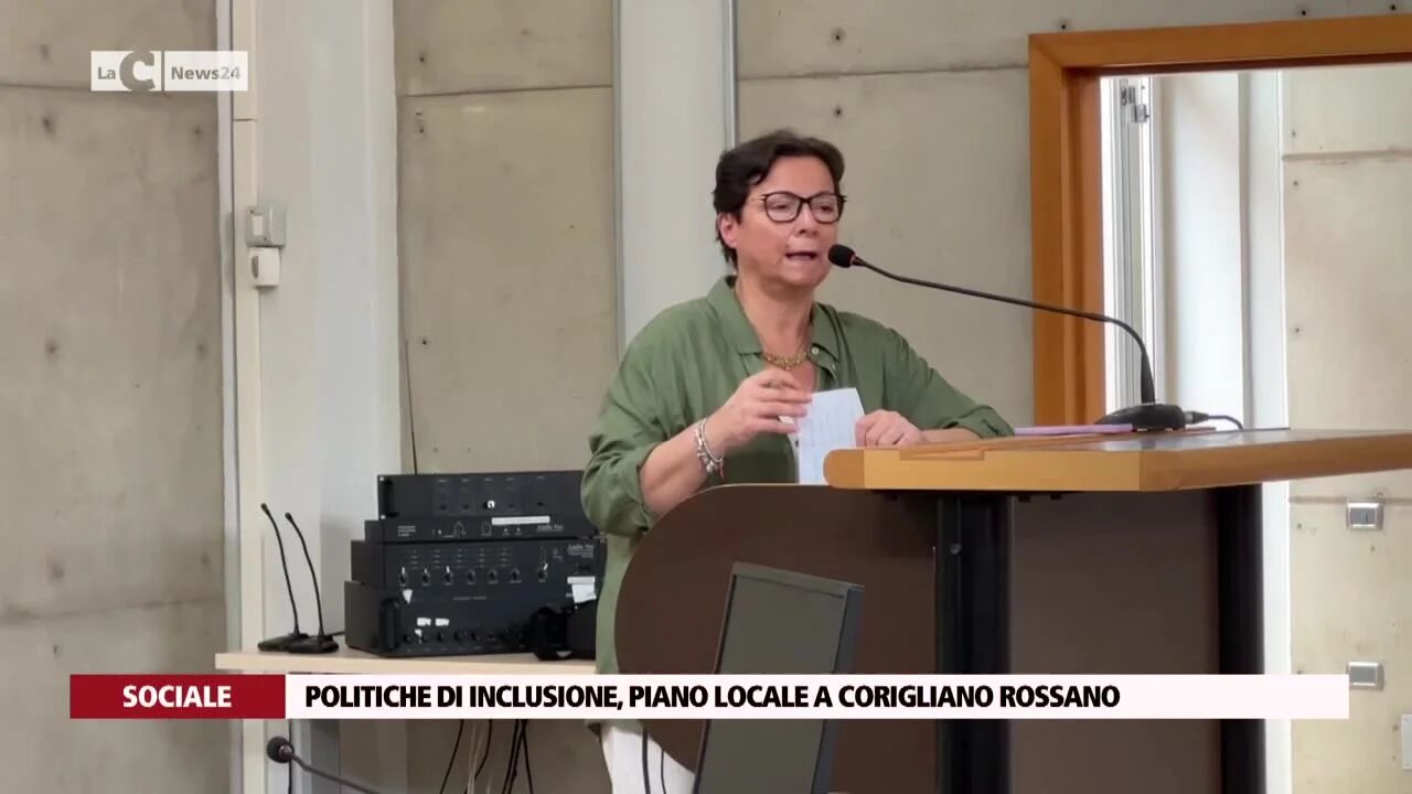 Politiche di inclusione, piano locale a Corigliano Rossano