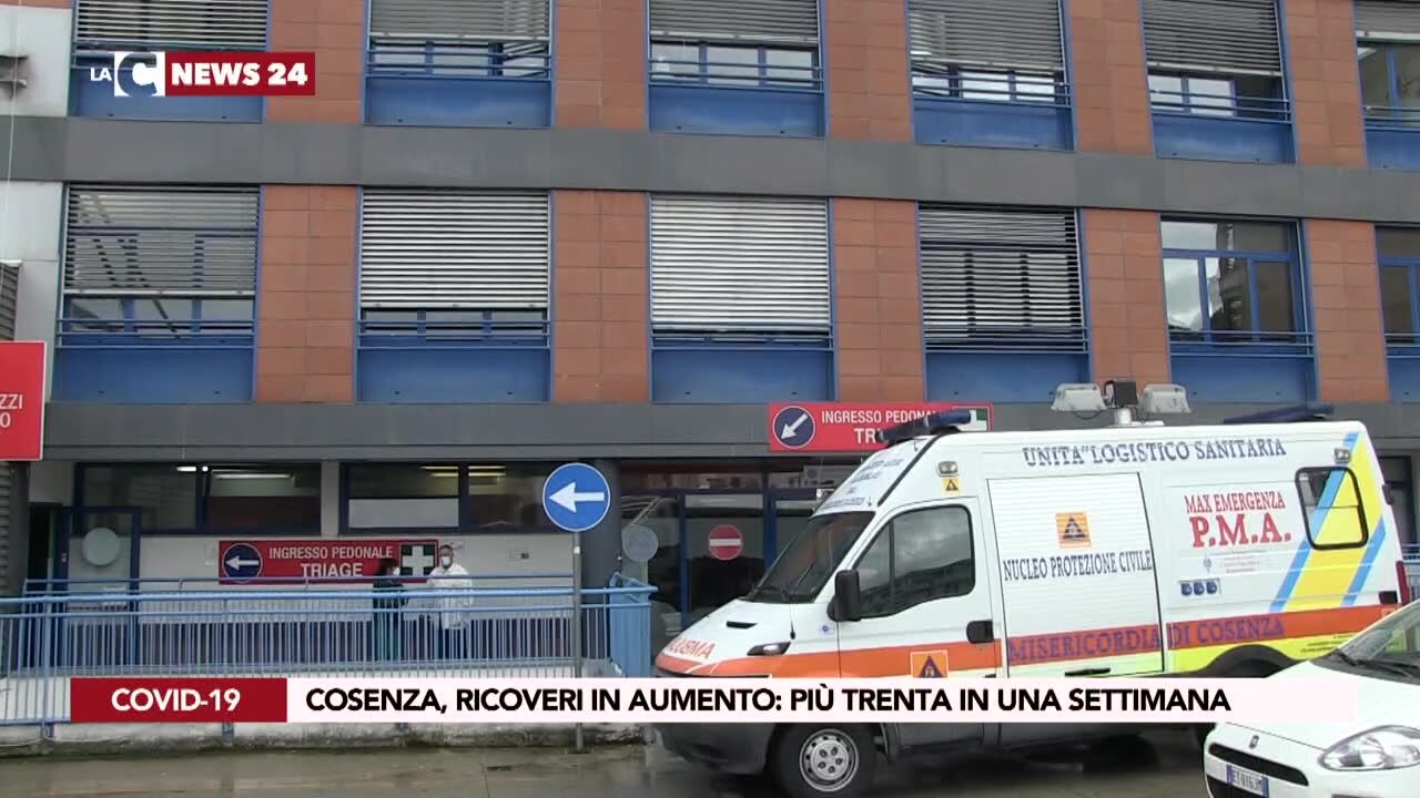 Cosenza, ricoveri in aumento: più trenta in una settimana