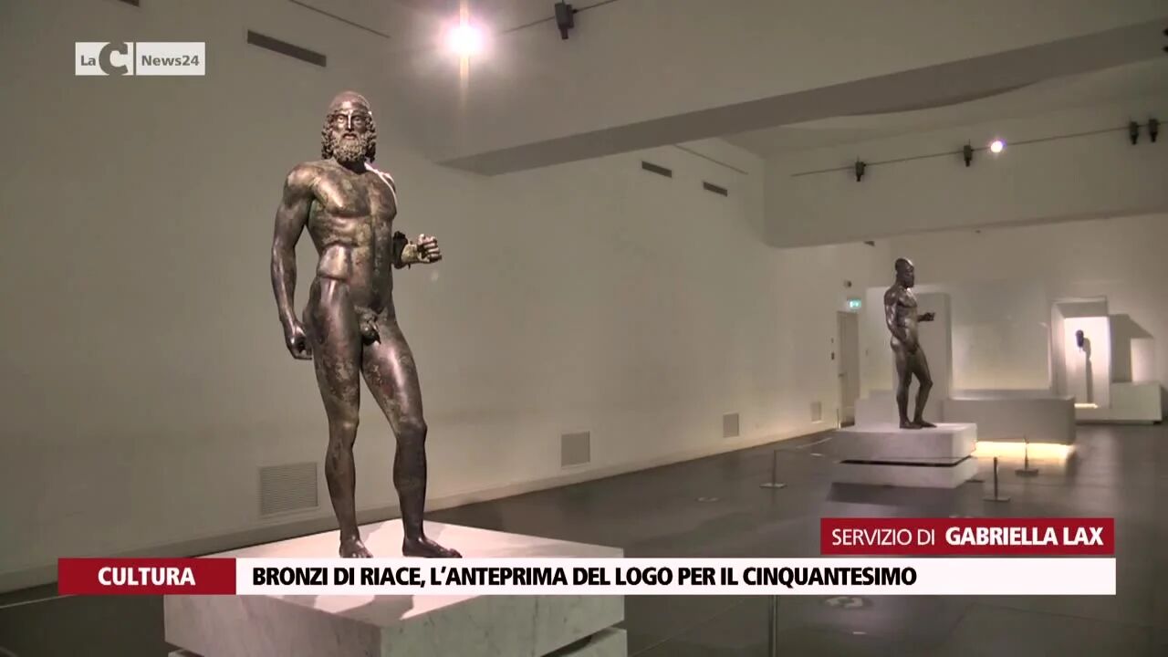 Bronzi di Riace, l’anteprima del logo per il cinquantesimo