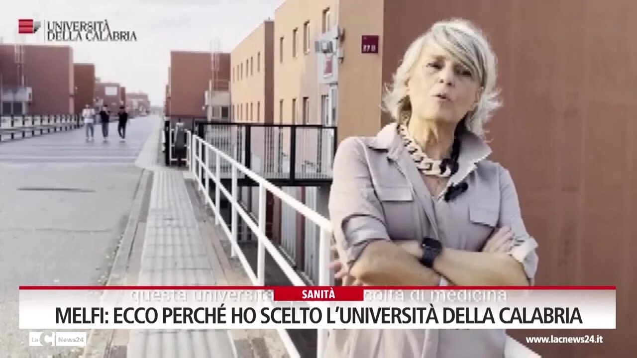 Melfi: ecco perché ho scelto l’università della Calabria