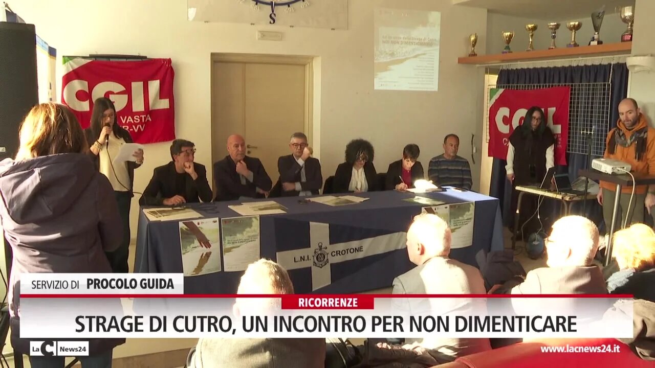 Strage di Cutro, un incontro per non dimenticare 