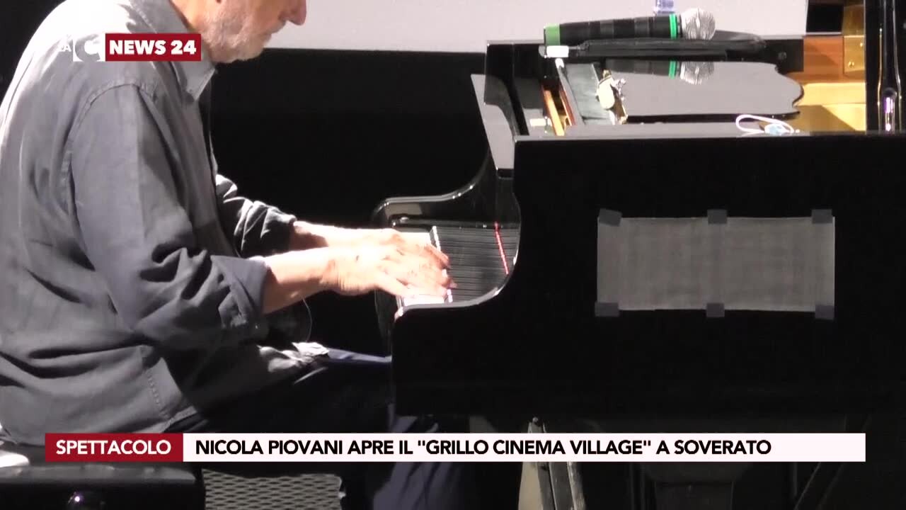 Il premio Oscar Nicola Piovani ha aperto il “Grillo Cinema Village” a Soverato