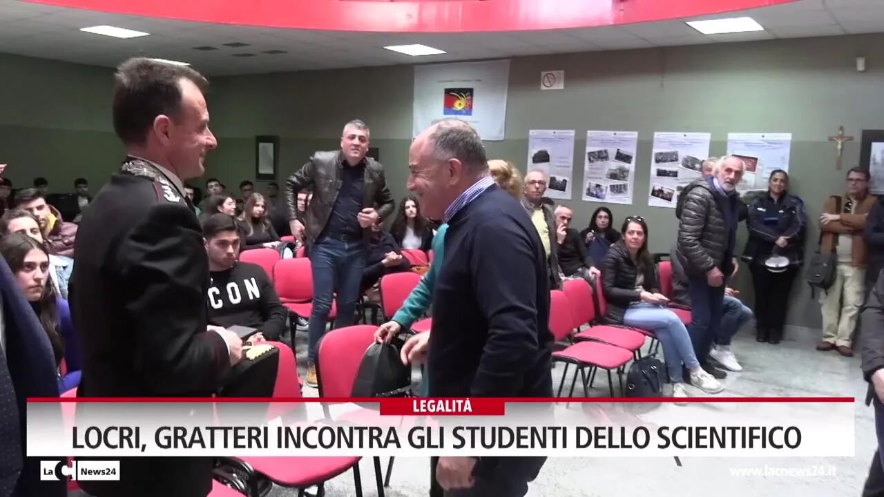 Locri, Gratteri incontra gli studenti dello scientifico