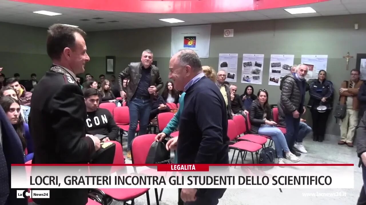 Locri, Gratteri incontra gli studenti dello scientifico