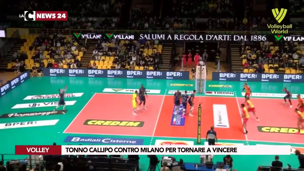 Tonno Callipo contro Milano per tornare a vincere