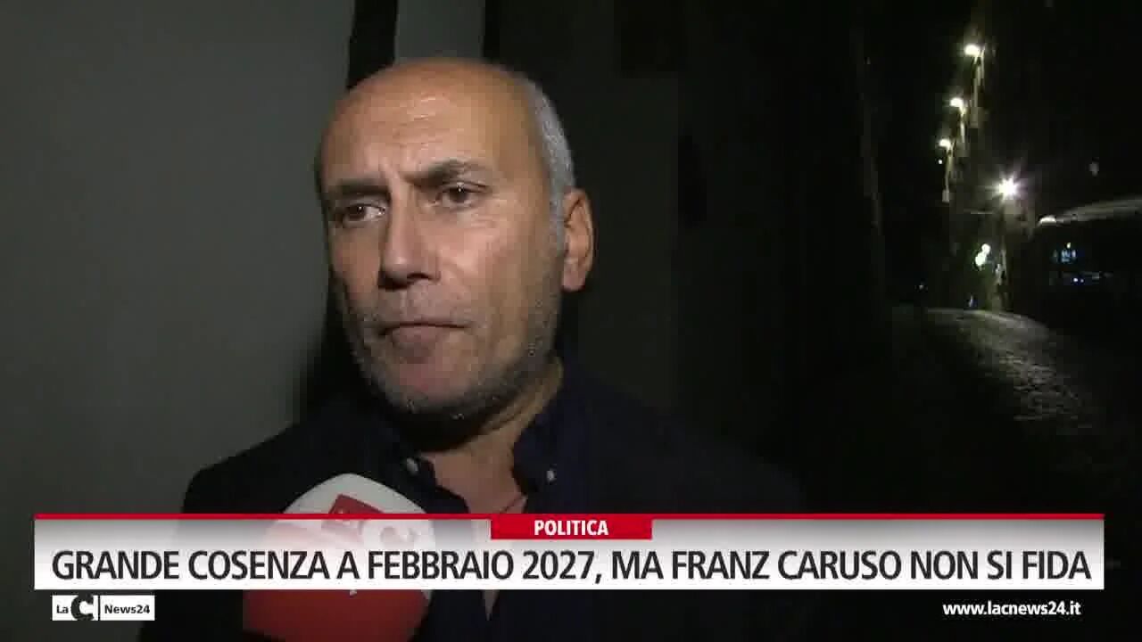 Grande Cosenza a Febbraio 2027, ma Franz Caruso non si fida