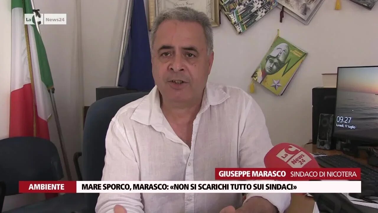 Mare sporco, Marasco: «Non si scarichi tutto sui sindaci»