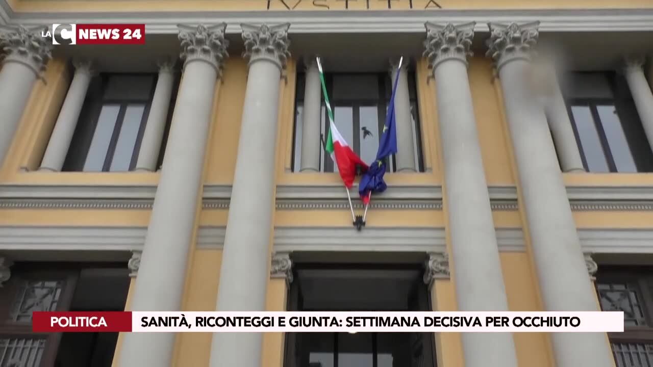 Sanità, riconteggi e giunta, settimana decisiva per Occhiuto