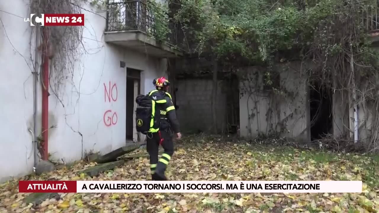 A Cavallerizzo tornano i soccorsi. Ma è una esercitazione