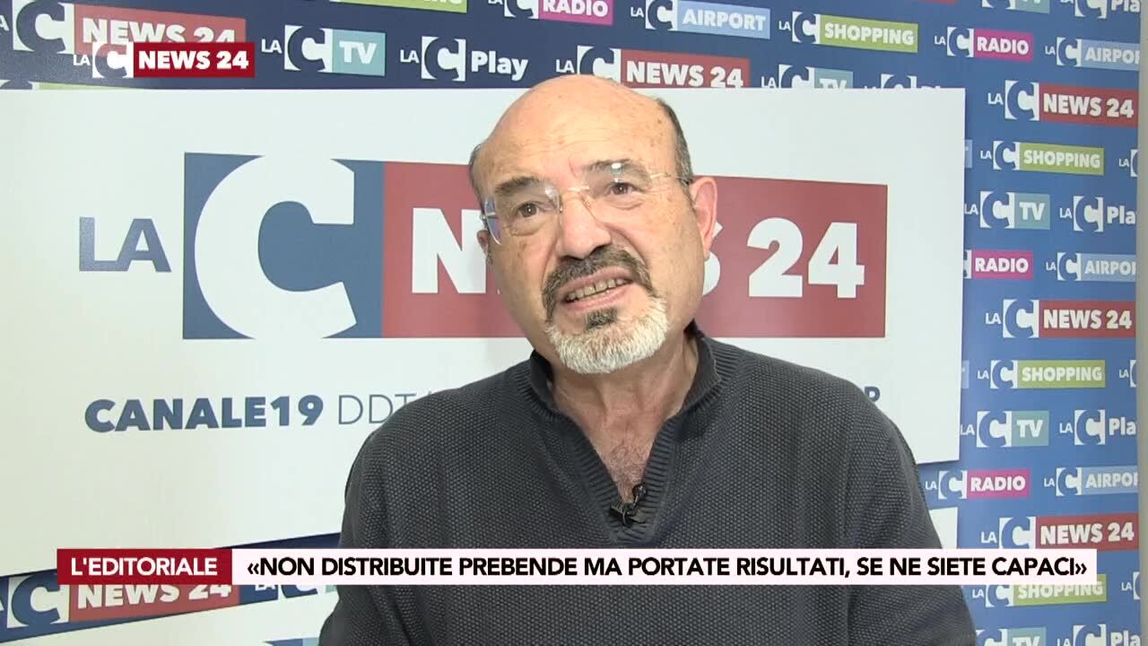 «Non distribuite prebende ma portate risultati, se ne siete capaci»