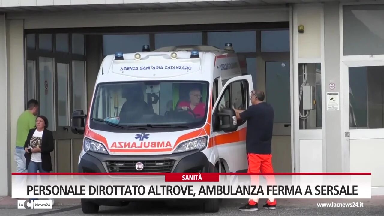 Personale dirottato altrove, ambulanza ferma a Sersale