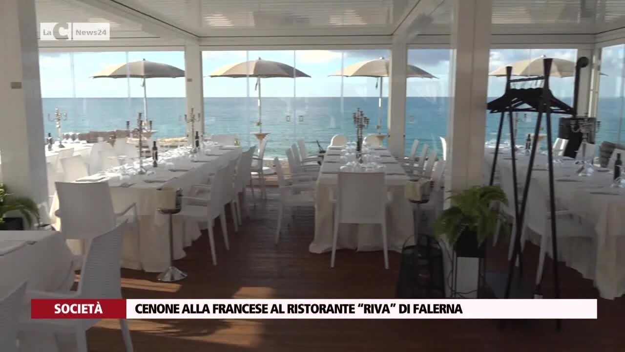 Cenone alla francese al ristorante Riva di Falerna