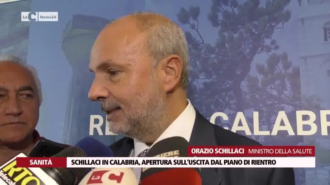 Schillaci in Calabria, apertura sull’uscita dal piano di rientro