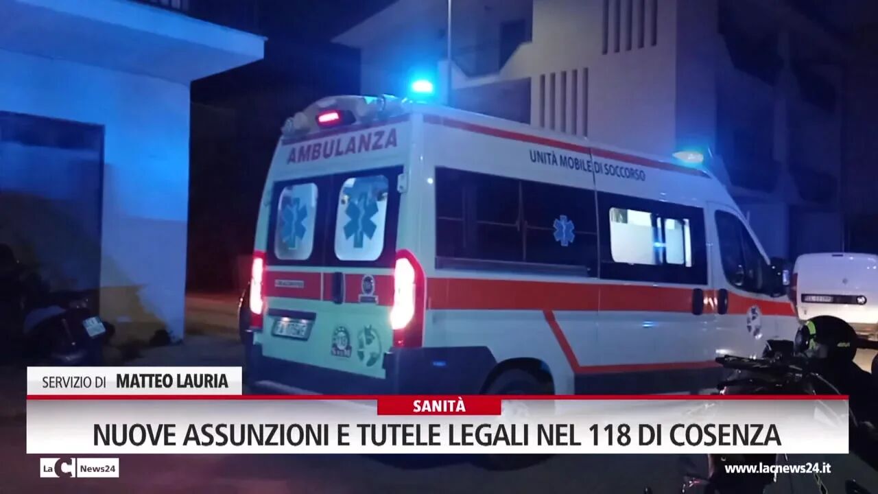 Nuove assunzioni e tutele legali nel 118 di Cosenza