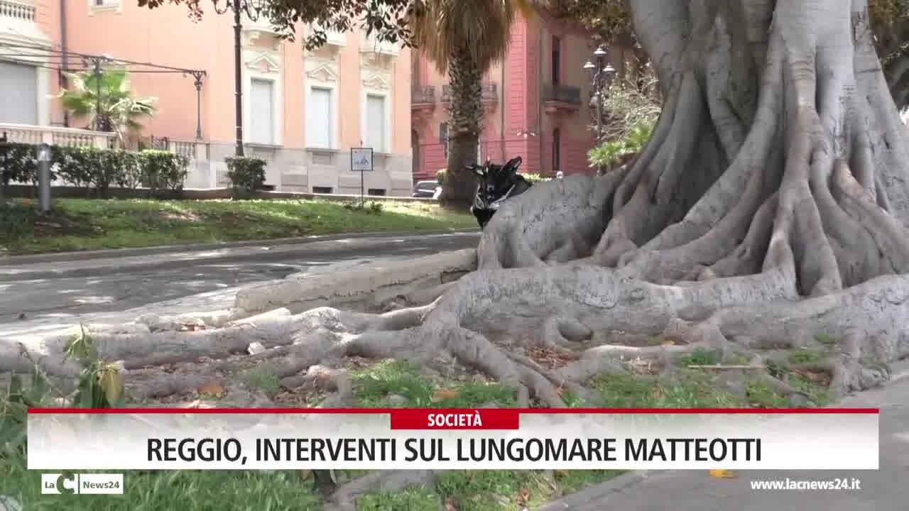 Reggio, interventi sul lungomare Matteotti