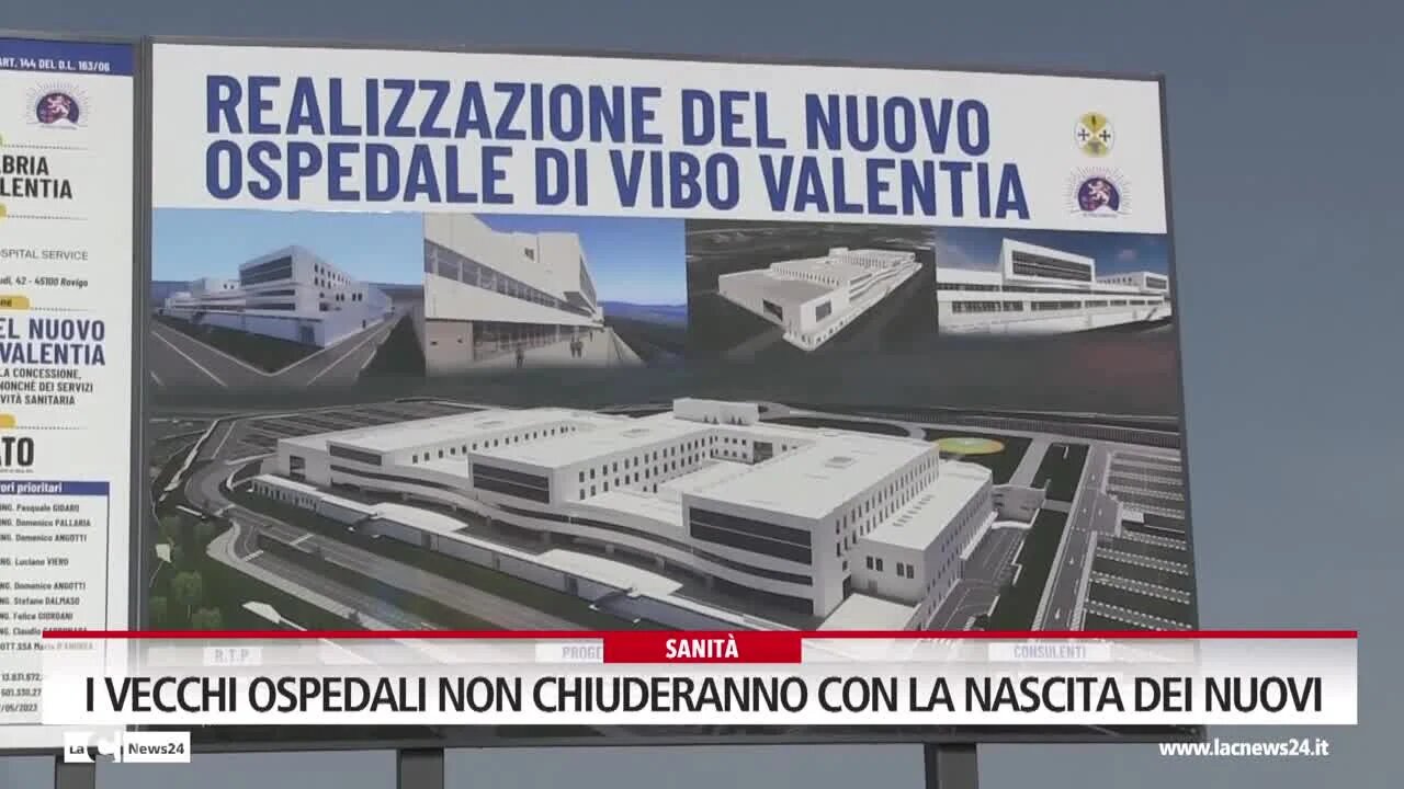 Sanità Calabria: i vecchi ospedali non chiuderanno quando apriranno i nuovi a Vibo, Palmi e nella Sibaritide