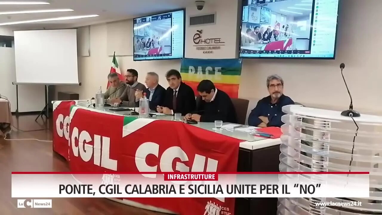 Ponte, Cgil Calabria e Sicilia unite per il “no”