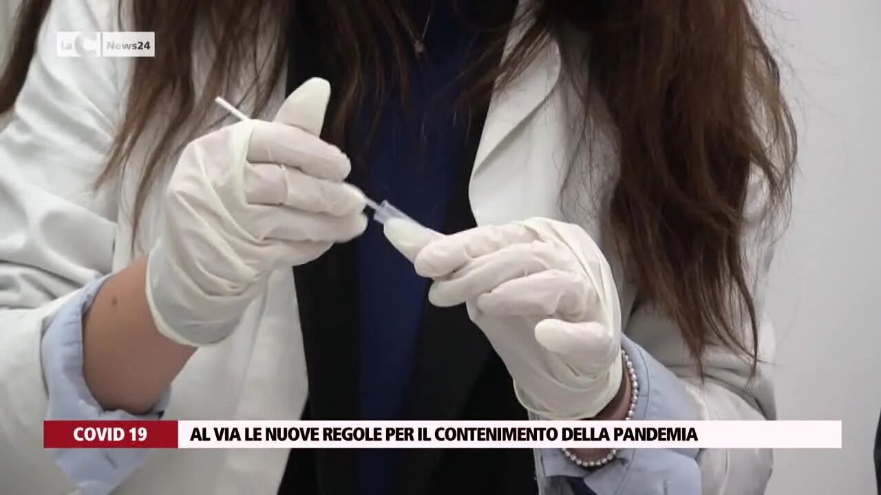 Al via le nuove regole per il contenimento della pandemia