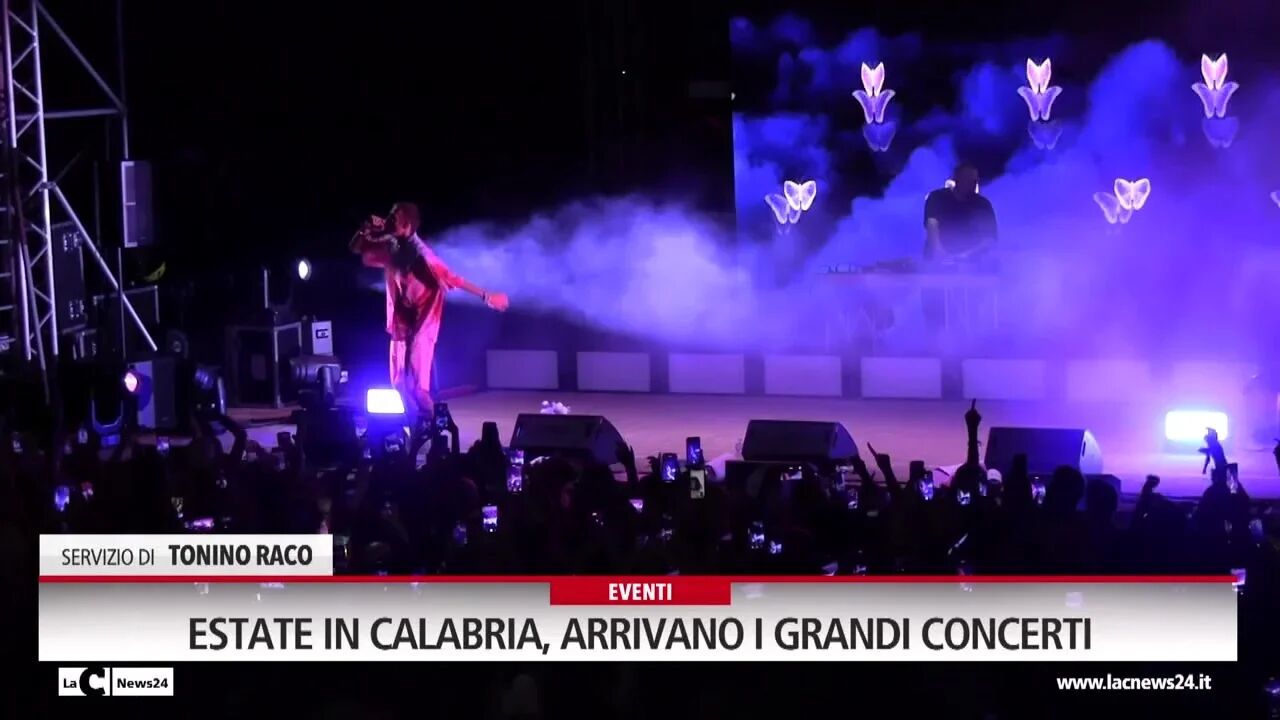 Estate in Calabria, arrivano i grandi concerti