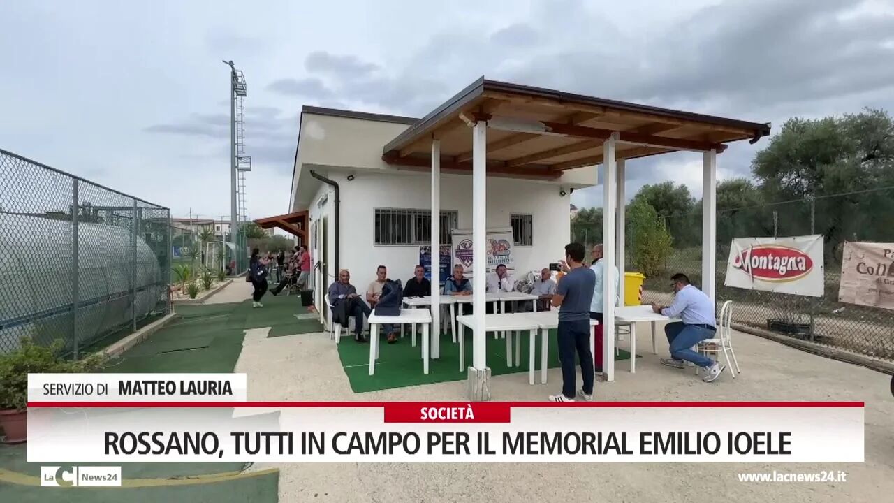 Rossano, tutti in campo per il memorial Emilio Ioele