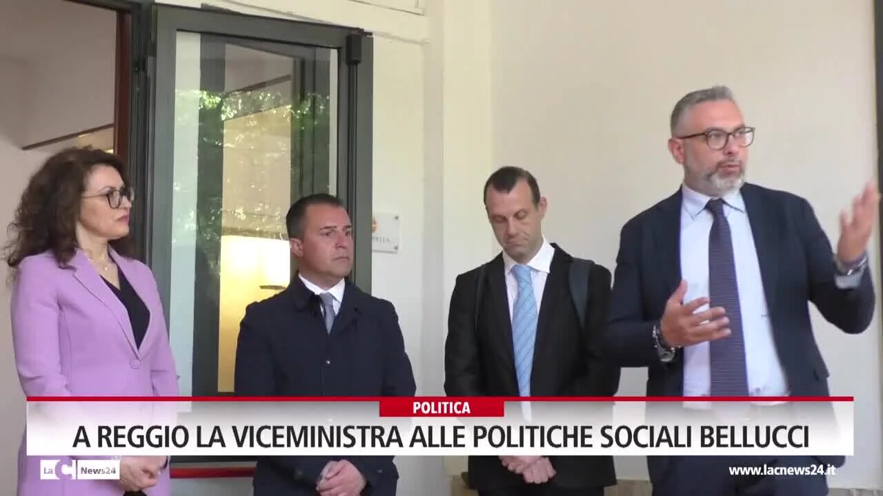 A Reggio la viceministra alle politiche sociali Bellucci