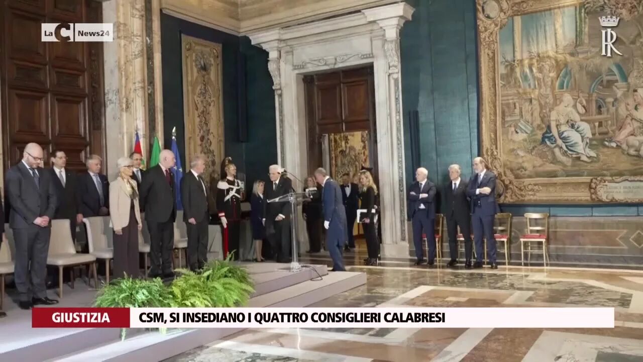 Csm, si insediano i quattro consiglieri calabresi