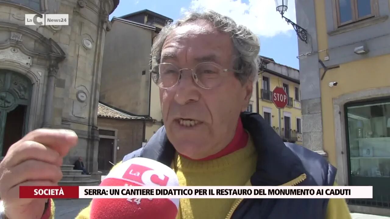 Serra: un cantiere didattico per il restauro del monumento ai caduti