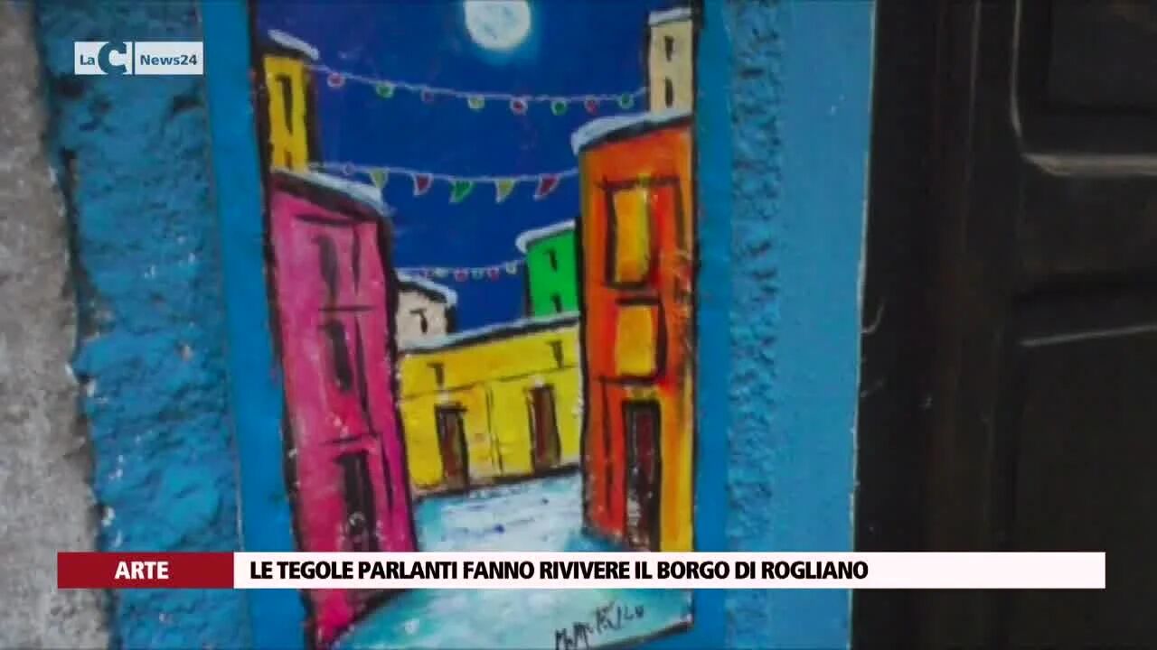 Le tegole parlanti fanno rivivere il borgo di Rogliano