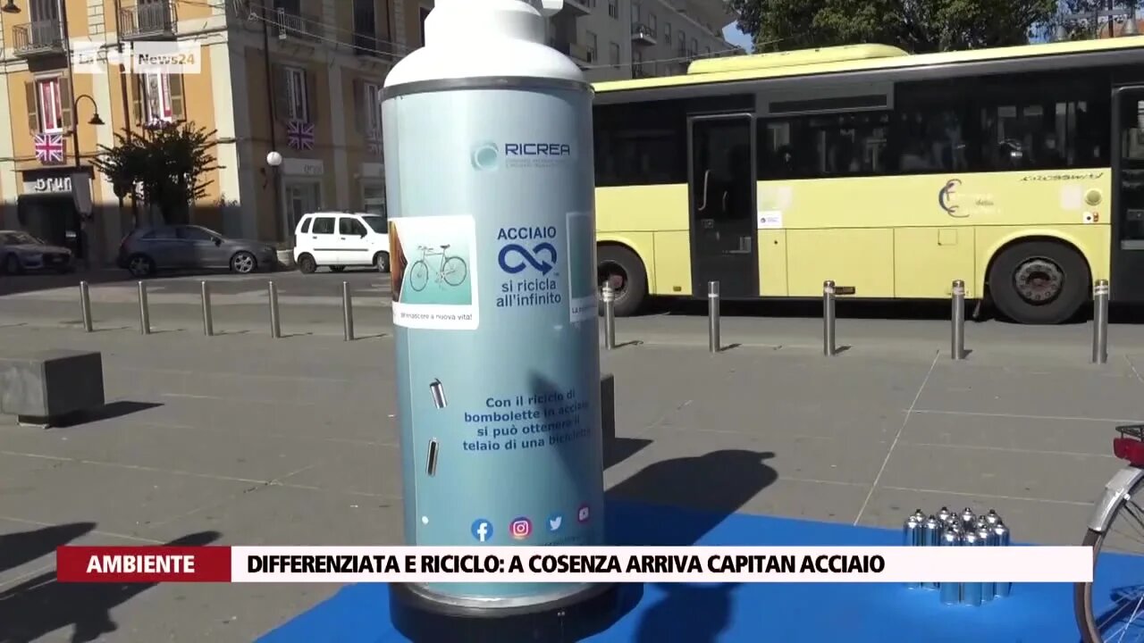 Differenziata e riciclo: a Cosenza arriva Capitan Acciaio