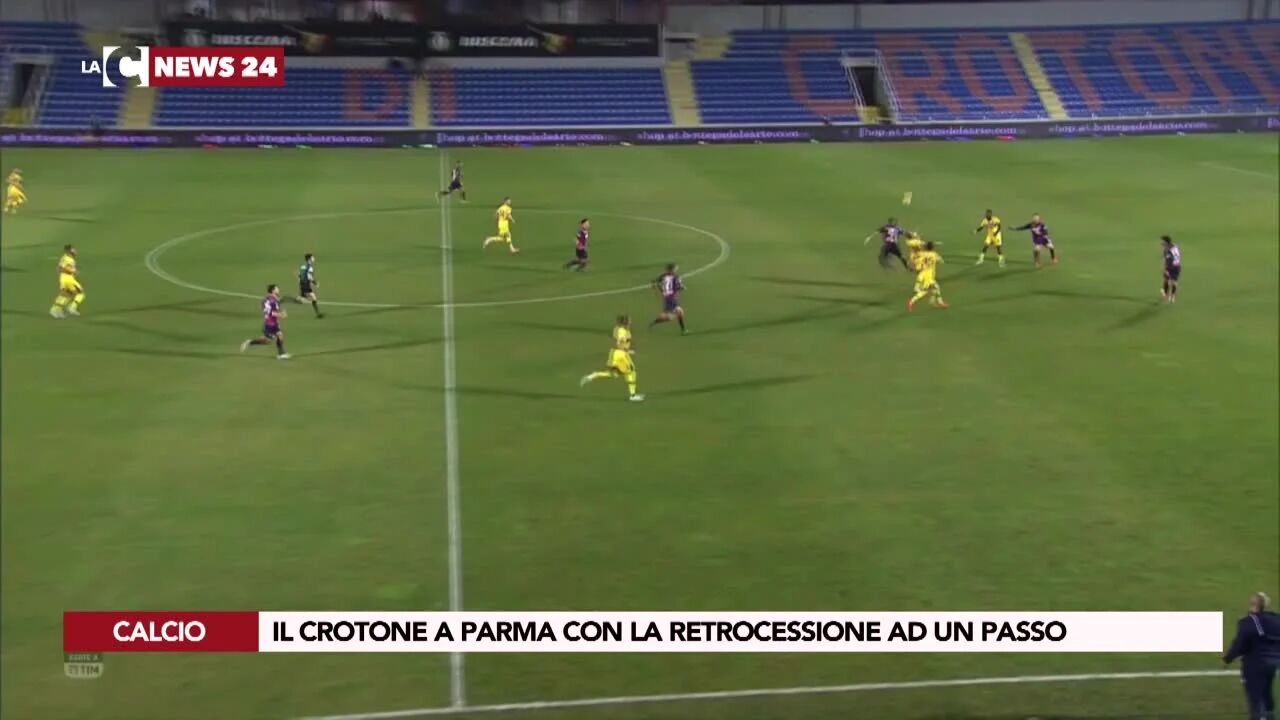 Il Crotone a Parma con la retrocessione ad un passo