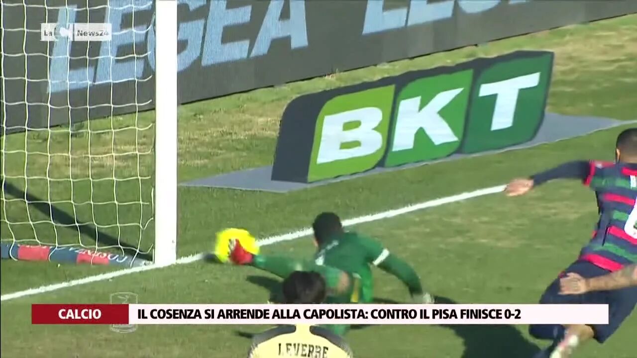 Il Cosenza si arrende alla capolista: contro il Pisa finisce 0-2