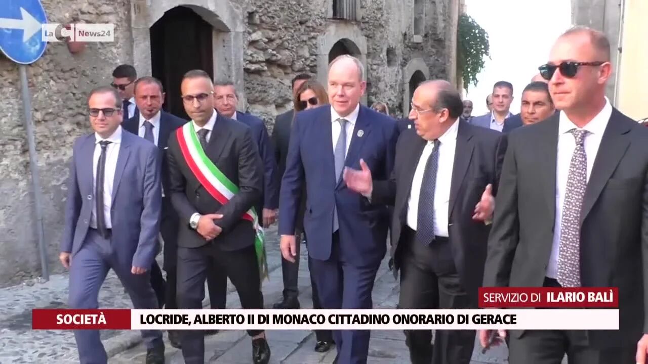 Locride, Alberto II di Monaco cittadino onorario di Gerace